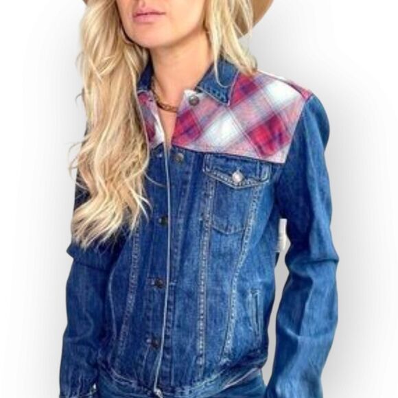 Gap Pendleton Denim Plaid Jean Jacket XLarge - Picture 13 of 13